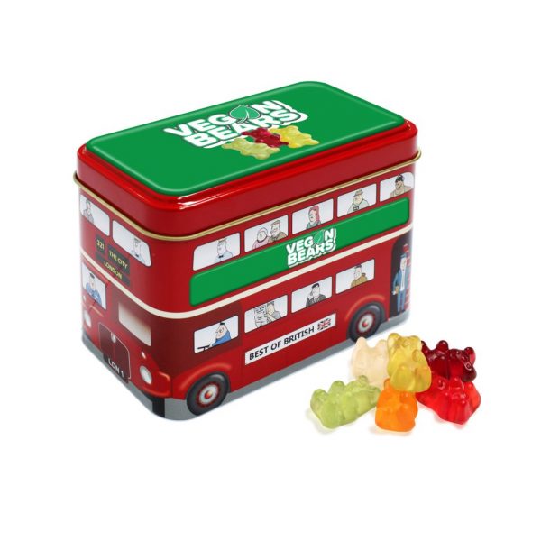 Vegan Gummy Bear Bus Tin