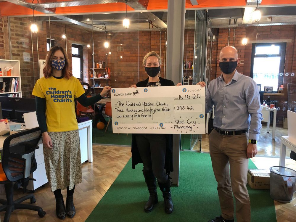 #40x4challenge The Children's Hospital Charity Cheque
