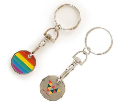 Rainbow Trolley Keyring
