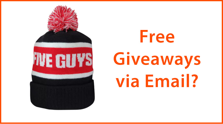 free giveaways via email bobble hat
