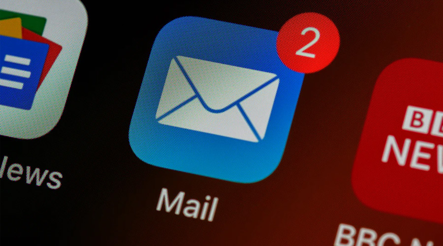 mail notification on smartphone