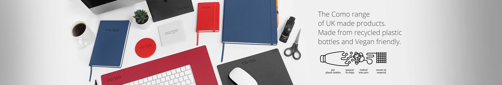 Como Range of Recycled Promotional Products