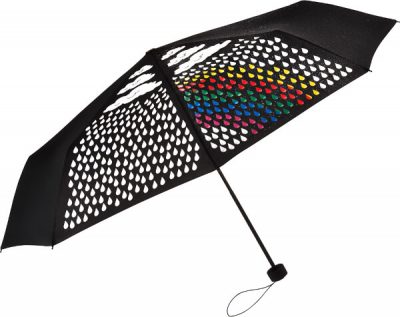 Colour change branded umbrella