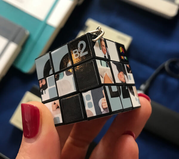 Rubik Cube Keyring
