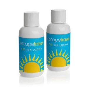 Sun Lotion in a Branded Bottle
