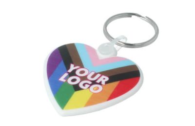 Pride Heart Recycled Keyring