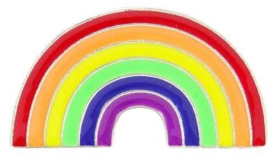 Pride Rainbow Button Badge