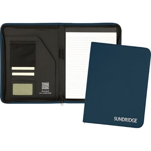 Sundridge Recycled Zipped Folio – 1 Colour