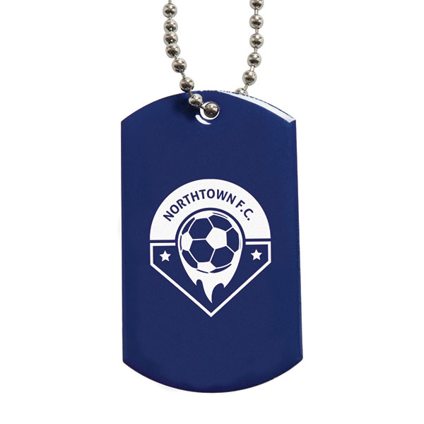 Printed Metal Dog Tag – Spot Colour