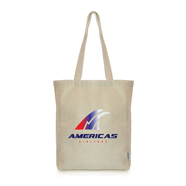 Dunham Natural Recycled 10oz Cotton Shopper – Full Colour