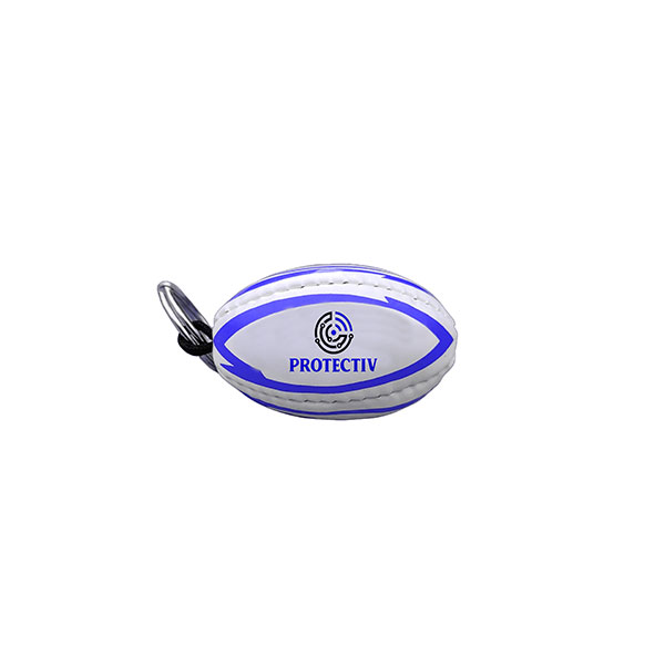 Rugby Ball Key Ring – Spot Colour