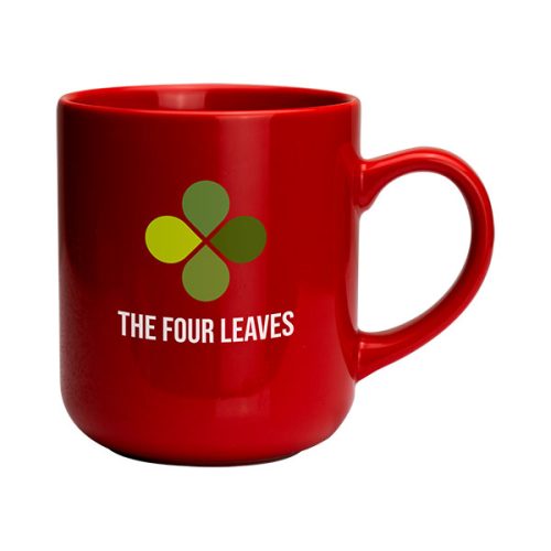 Clover Earthenware Mug – Coloured