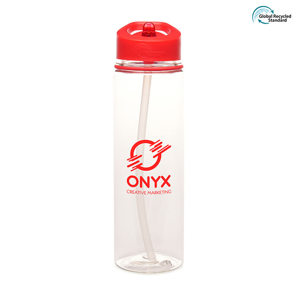 Aqueous Straight Recycled Sports Bottle 725ml – Spot Colour