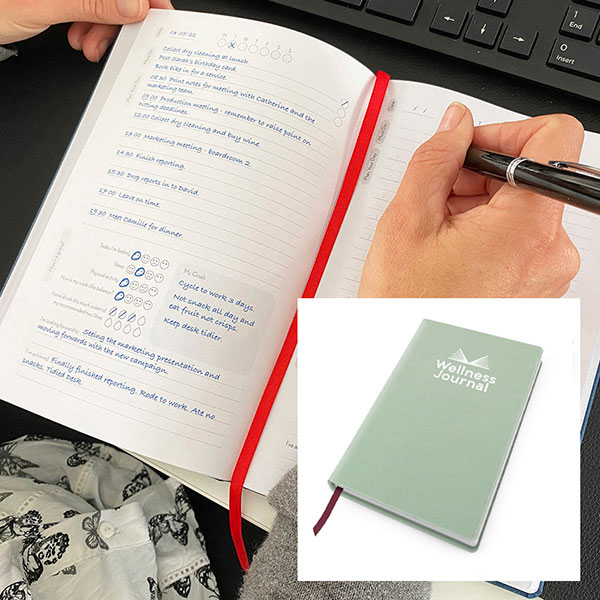 Cafeco Recycled A5 Wellness Journal – Debossed