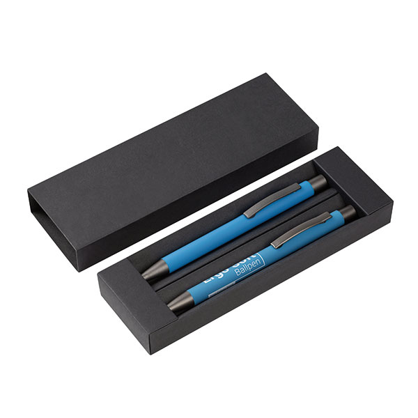 Ergo Soft Feel Ballpen and Mechanical Pencil Set – Spot Colour