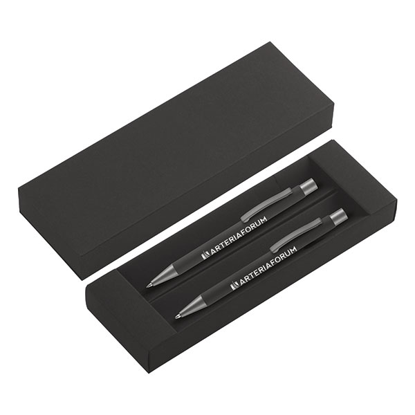 Ergo Soft Feel Ballpen and Mechanical Pencil Set – Engraved