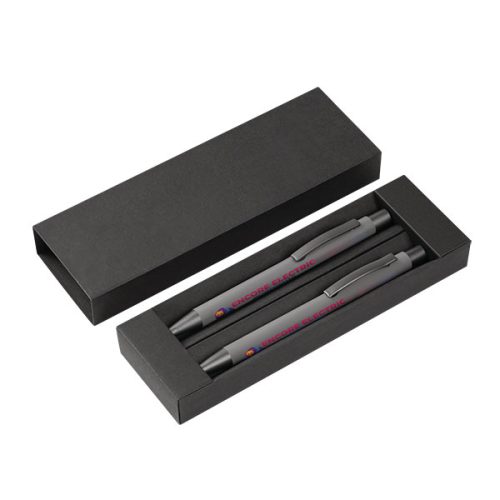 Ergo Soft Feel Ballpen and Mechanical Pencil Set – Full Colour