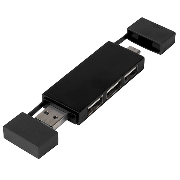 Mulan Dual 3 Port USB Hub – Spot Colour