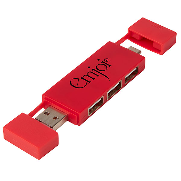 Mulan Dual 3 Port USB Hub – Full Colour