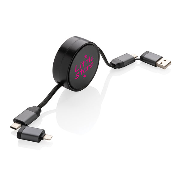Terra Retractable Charging Cable – Full Colour