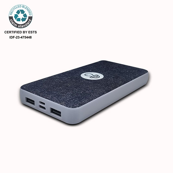 rPET and Cotton Powerbank 10000mAh – Full Colour
