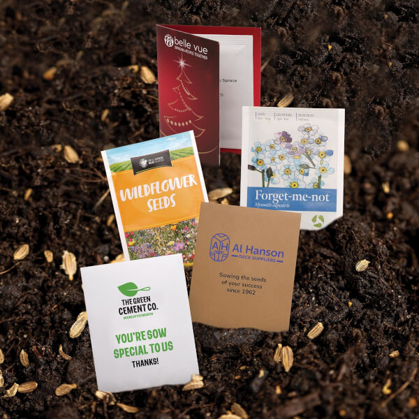 Seeds in Branded Envelope Packets