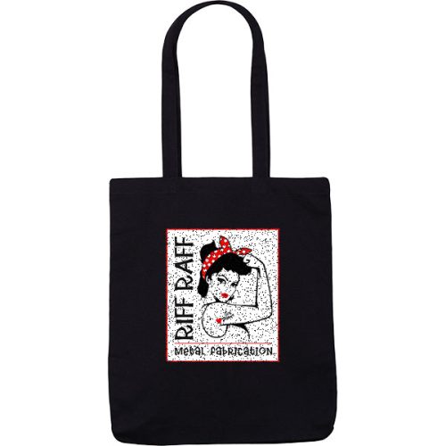 Black 10oz Canvas Cotton Shopper – Full Colour