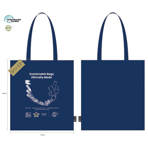 Green & Innocent Ninga rPET Recron GreenGold Bag – Full Colour
