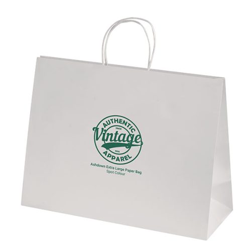 Ashdown White XL Paper Gift Bag – 1 Colour