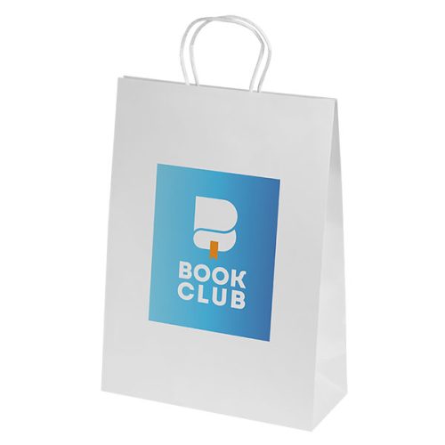 Ashdown Medium White Paper Gift Bag – Full Colour