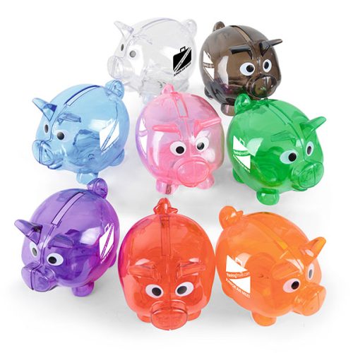 Mini Plastic Piggy Bank – Full Colour