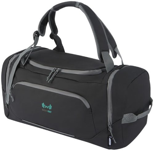 Aqua GRS Recycled Water Resistant Duffel Backpack – 1 Colour
