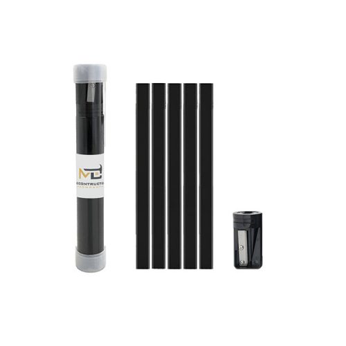 Carpenter Pencil Tube with Sharpener – Full Colour