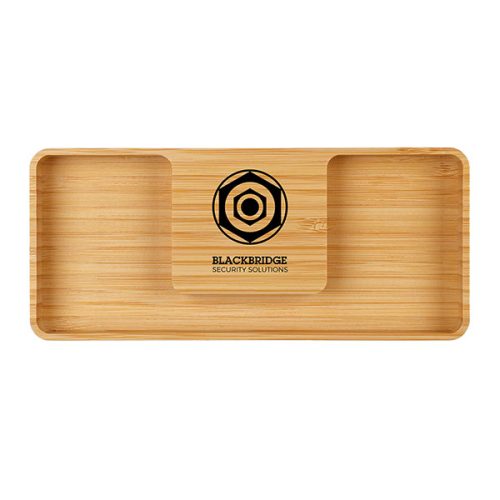 Bamboo Desk Organiser and Charger – Full Colour