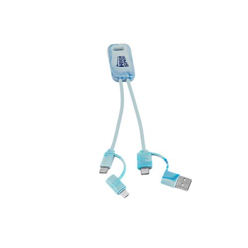 Berners 6 in 1 Recycled USB Cable – 1 Colour