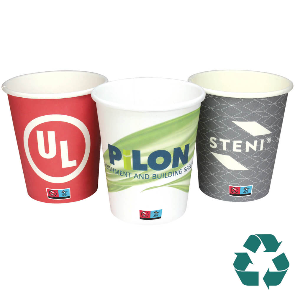 8oz/230ml Single Walled Recyclable Paper Cup