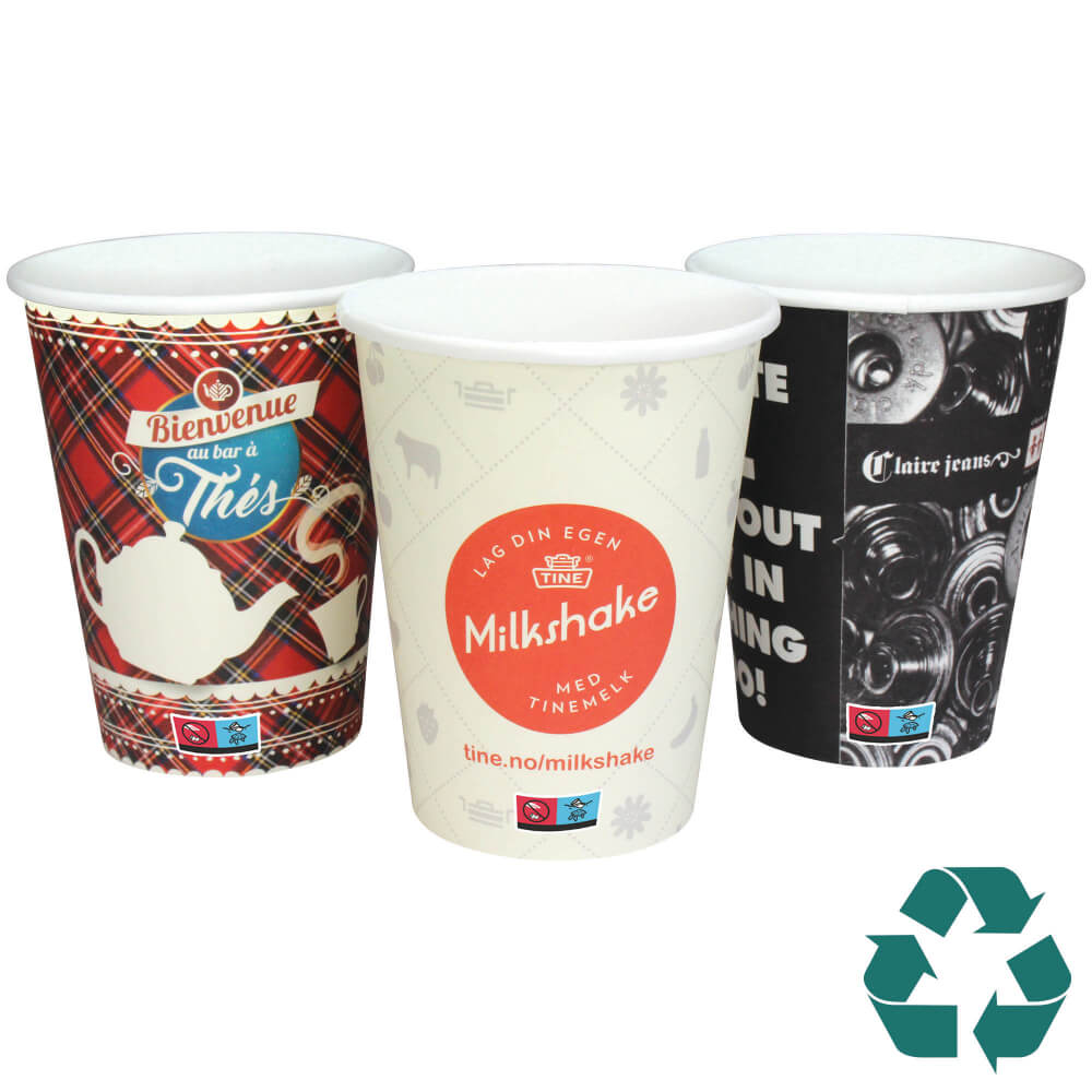 12oz/340ml Single Walled Recyclable Paper Cup