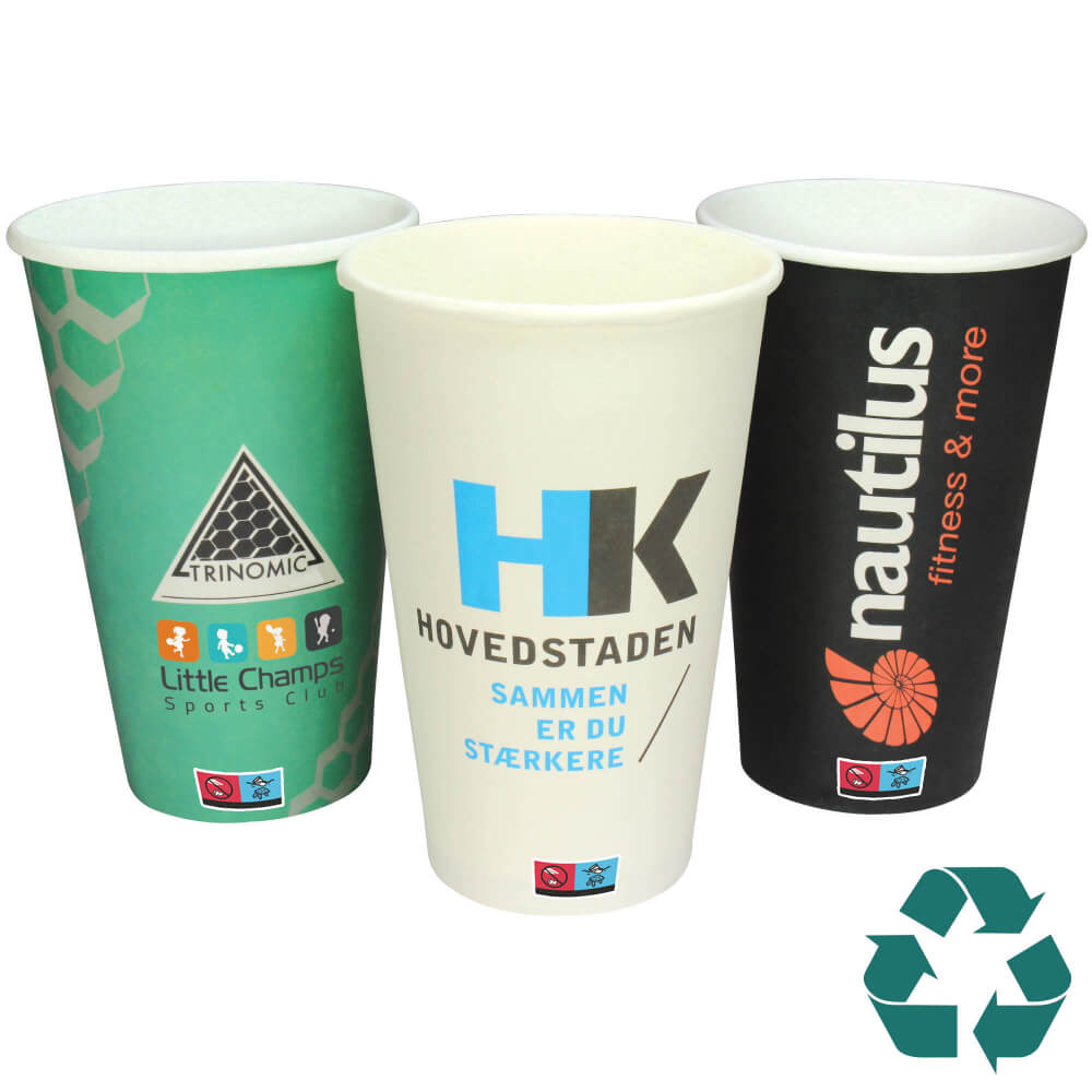16oz/454ml Single Walled Recyclable Paper Cup