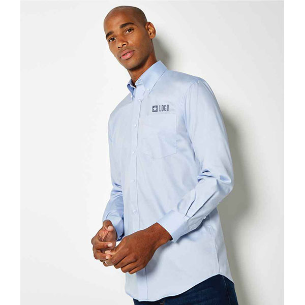 Kustom Kit Premium Long Sleeve Classic Fit Oxford Shirt