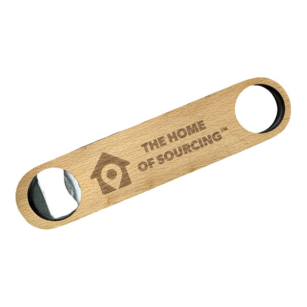 Wooden Bar Blade Bottle Opener - Engraved