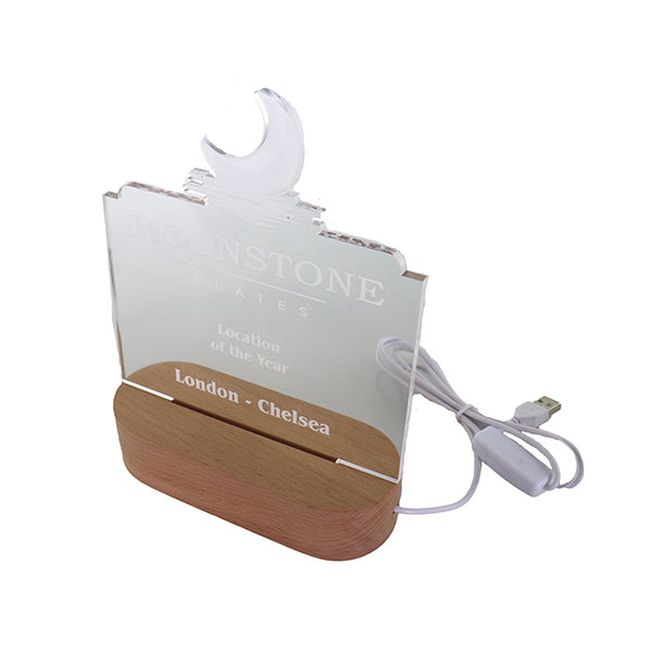 15 x 4.5cm LED Clear Acrylic Award