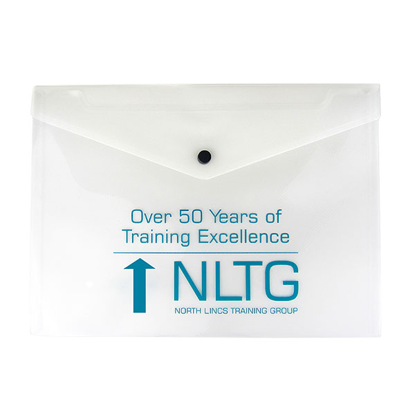 A4 Polyprop Popper Wallet