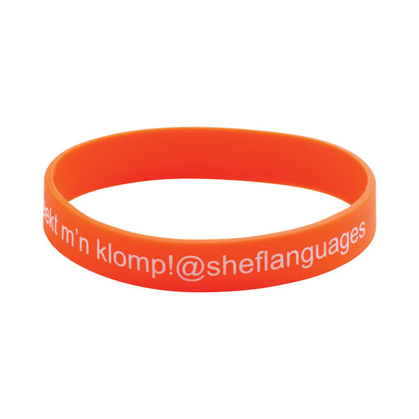 Silicone Screen Printed Wristband
