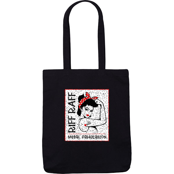Black 10oz Canvas Cotton Shopper - Full Colour