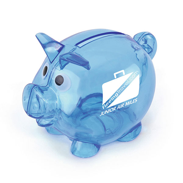 Mini Plastic Piggy Bank - 1 Colour