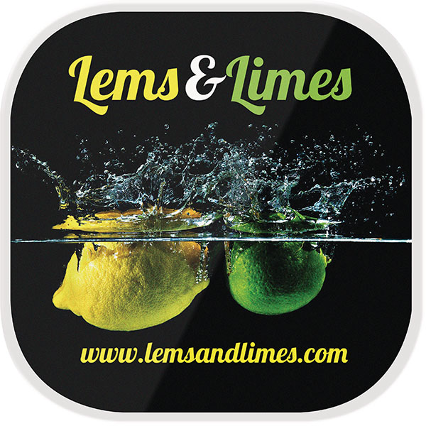 Transparent Plastic Drinks Coaster