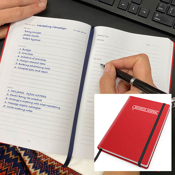Como Recycled A5 Business  Planner - Debossed