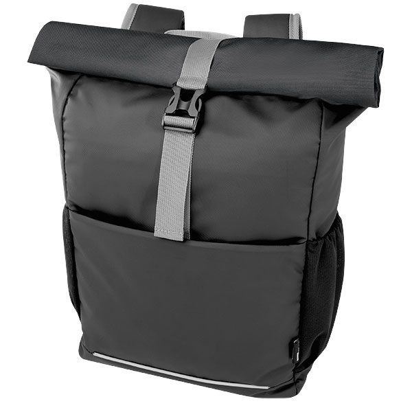 Aqua 15" GRS Recycled Water Resistant Roll-Top Bike Bag - 1 Colour