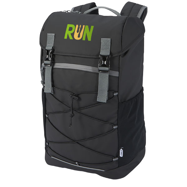 Aqua 15" GRS Recycled Water Resistant Laptop Backpack - Full Colour