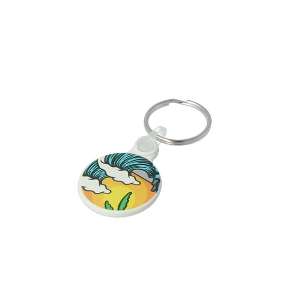 30mm Recycled Plastic Circular Key Ring